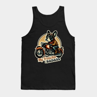 Biker French Bulldog Tank Top